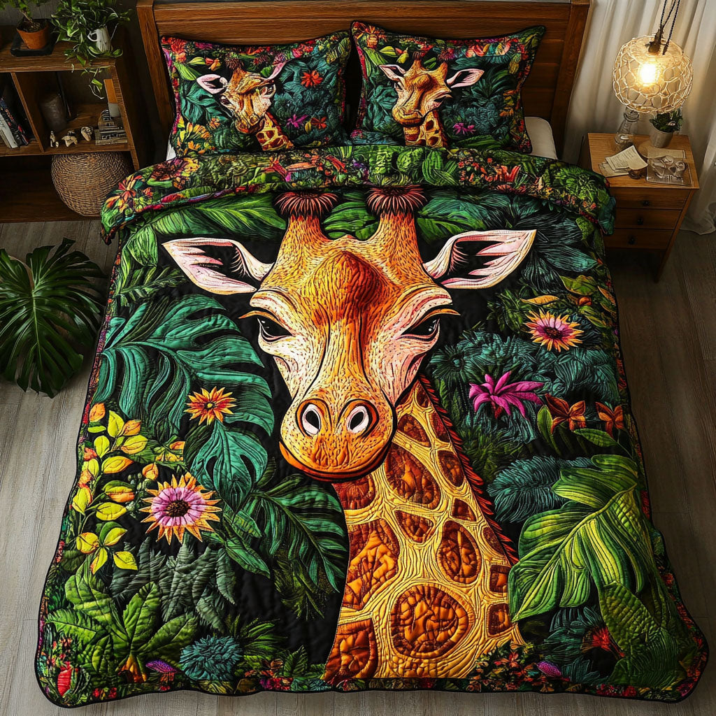 Wild Grace 3-Piece Quilted Bedding Set NCU0PT4360