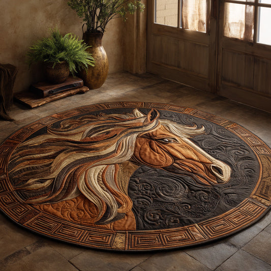 Wild Grace Quilted Round Mat NCU0DV7304
