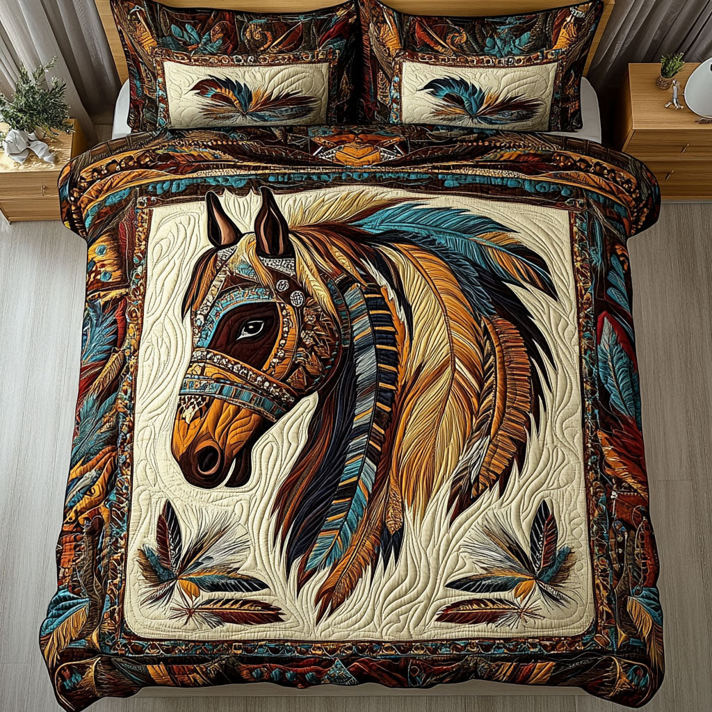 Wild Harmony 3-Piece Quilted Bedding Set NCU0PT3109