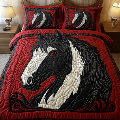 Wild Harmony 3-Piece Quilted Bedding Set NCU0VH1964