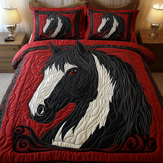 Wild Harmony 3-Piece Quilted Bedding Set NCU0VH1964