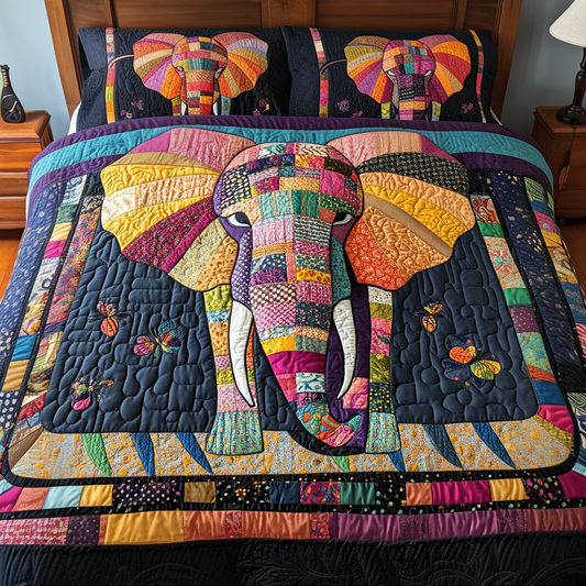 Wild Harmony 3-Piece Quilted Bedding Set NCU0VH3634