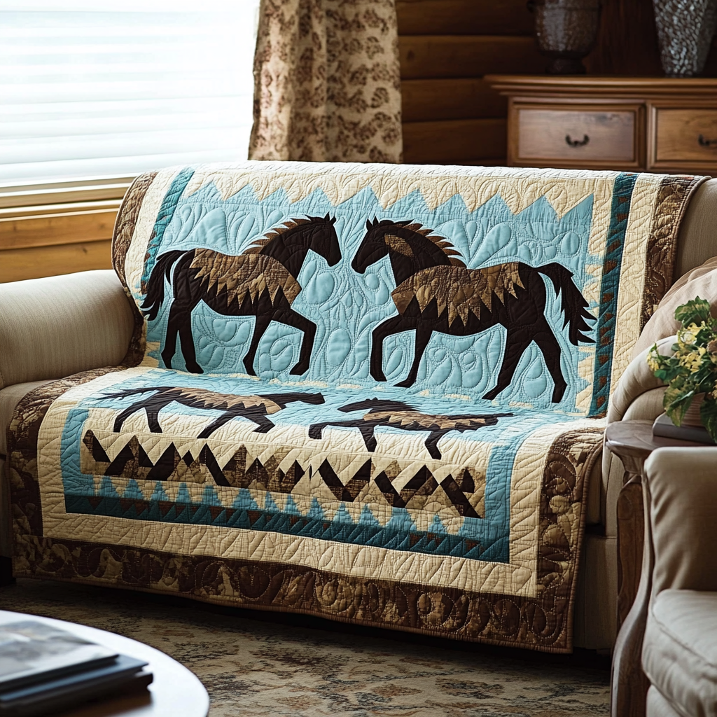 Wild Harmony Quilted Sofa Cover NCU0DK10786