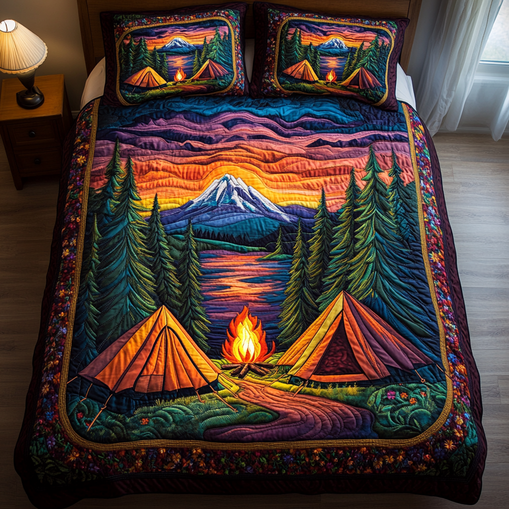 Wild Haven 3-Piece Quilted Bedding Set NCU0DK5541