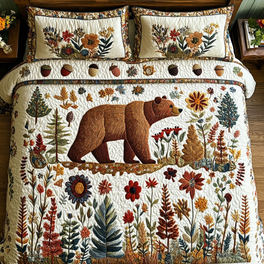 Wild Haven 3-Piece Quilted Bedding Set NCU0PT8401