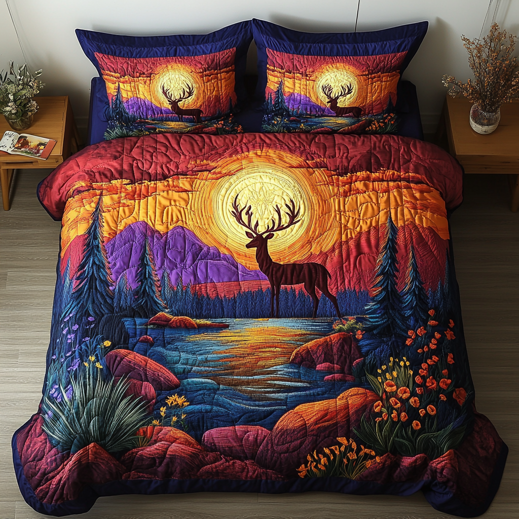 Wild Haven 3-Piece Quilted Bedding Set NCU0VH2878