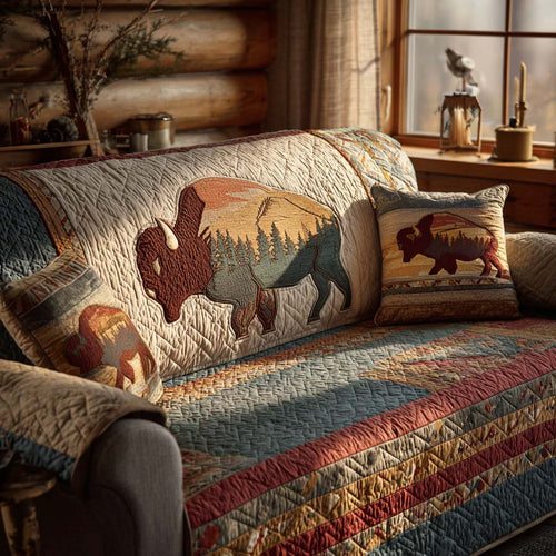 Wild Heart Heritage Quilted Sofa Cover NCU0XD1797