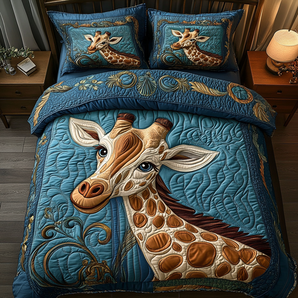 Wild Heights 3-Piece Quilted Bedding Set NCU0DK5433