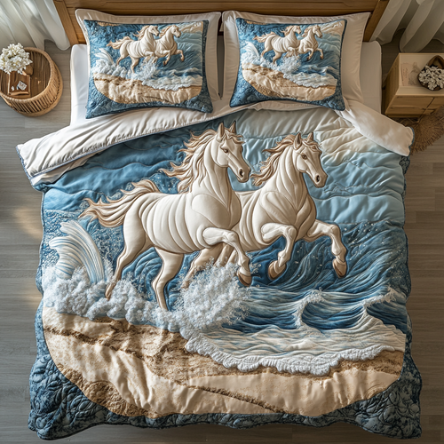 Wild Hoofprints Quilted Bedding Set NCU0DV2538