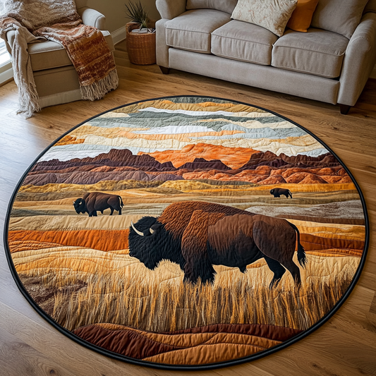Wild Horizon Quilted Round Mat NCU0VH4502