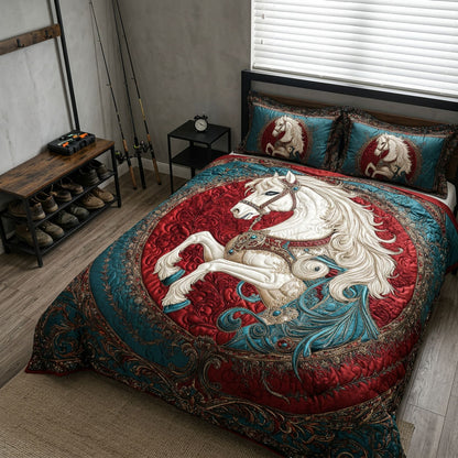Wild Horse 3-Piece Quilted Bedding Set NCU0DK8052