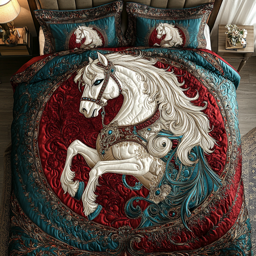 Wild Horse 3-Piece Quilted Bedding Set NCU0DK8052