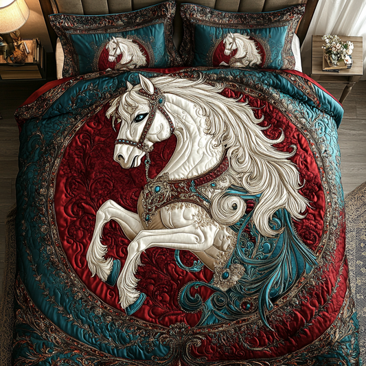 Wild Horse 3-Piece Quilted Bedding Set NCU0DK8052