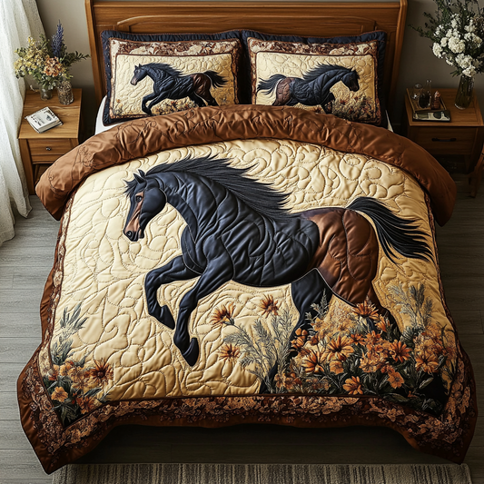 Wild Horse 3-Piece Quilted Bedding Set NCU0DK8100