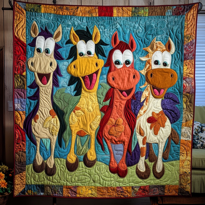 Wild Horse Quilted Blanket NCU0DK7443