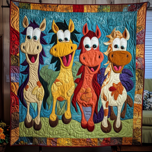 Wild Horse Quilted Blanket NCU0DK7443