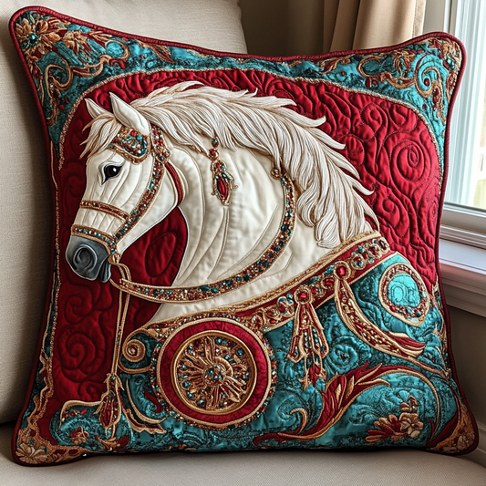 Wild Horse Quilted Pillow Case NCU0DK8338