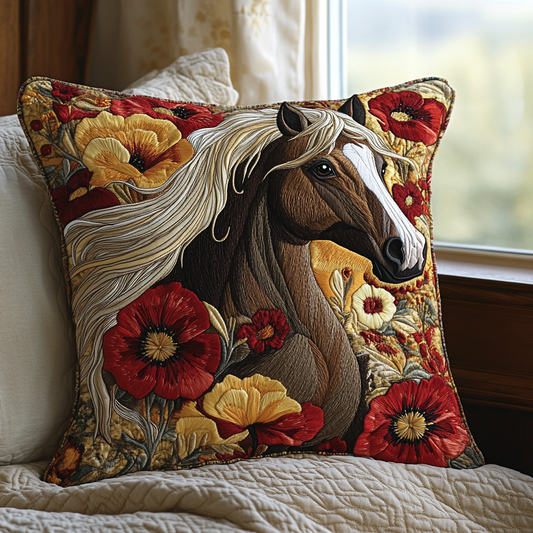 Wild Horse Quilted Pillow Case NCU0DV5232