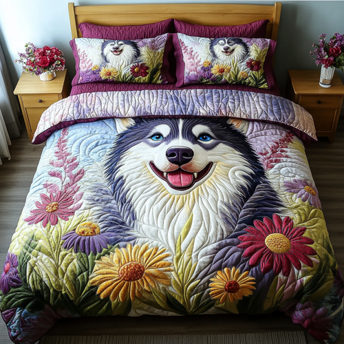 Wild Husky 3-Piece Quilted Bedding Set NCU0DK7427