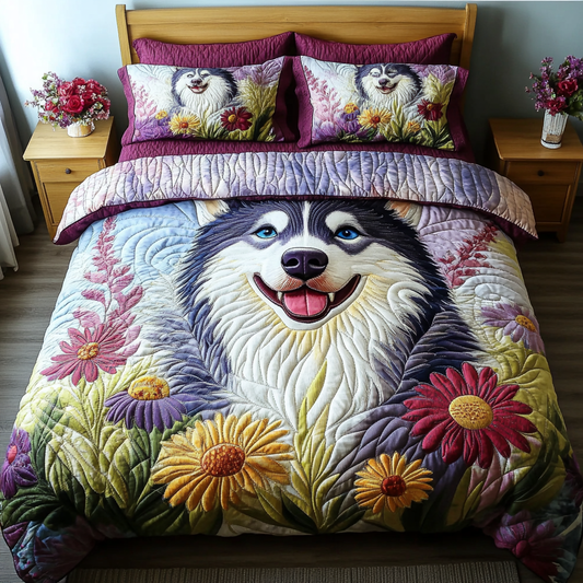 Wild Husky 3-Piece Quilted Bedding Set NCU0DK7427
