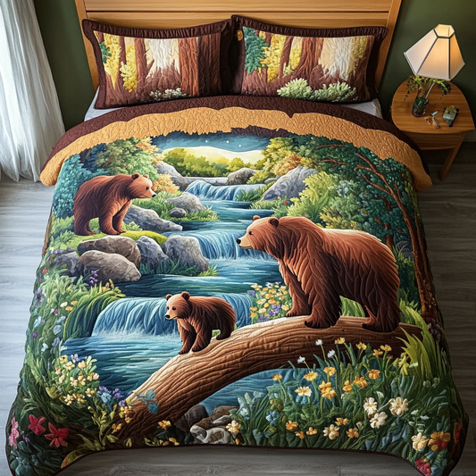 Wild Journey 3-Piece Quilted Bedding Set NCU0DK6075