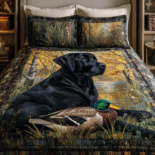 Wild Lab 3-Piece Quilted Bedding Set NCU0NT11514