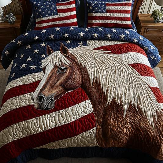 Wild Liberty 3-Piece Quilted Bedding Set NCU0VH4215