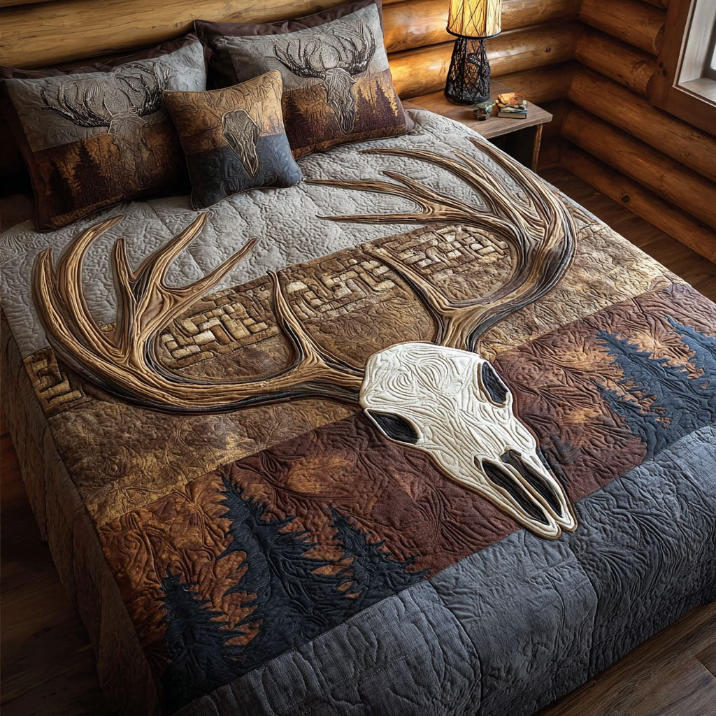Wild Lodge 3-Piece Quilted Bedding Set NCU0NT12004