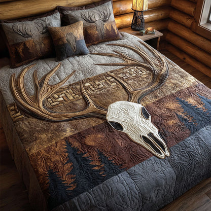 Wild Lodge 3-Piece Quilted Bedding Set NCU0NT12004