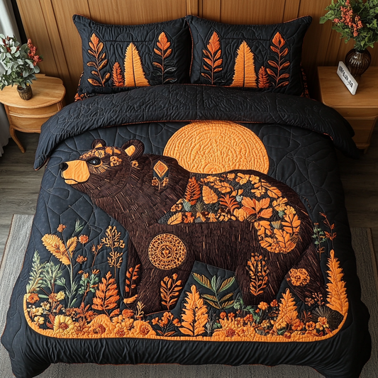 Wild Majesty 3-Piece Quilted Bedding Set NCU0VH3532