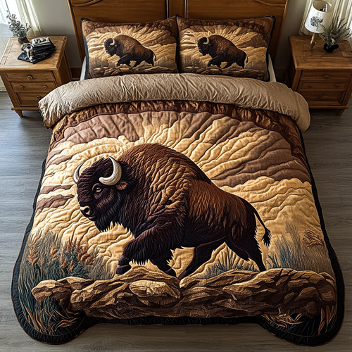 Wild Majesty 3-Piece Quilted Bedding Set NCU0VH4588