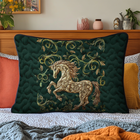 Wild Mustang Quilted Bedding Pillow Case NCU0DK4298