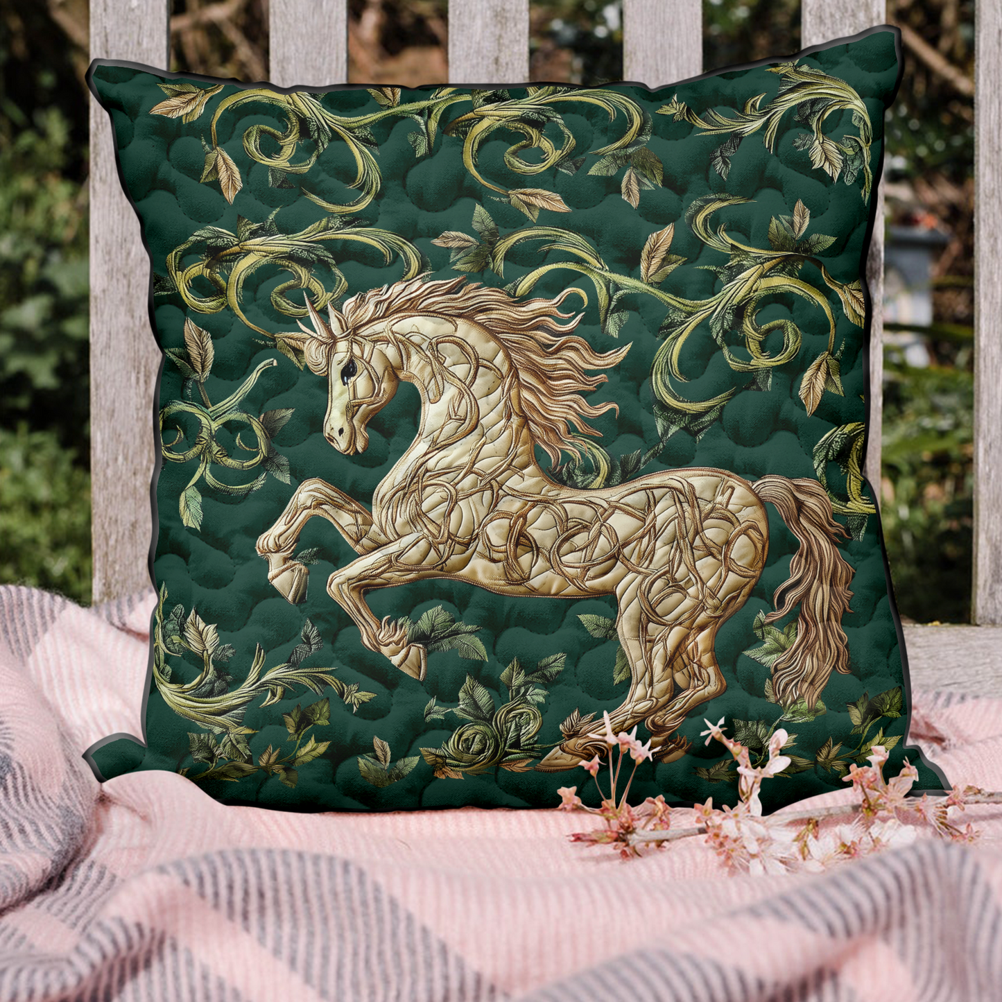 Wild Mustang Quilted Pillow Case NCU0DK4297