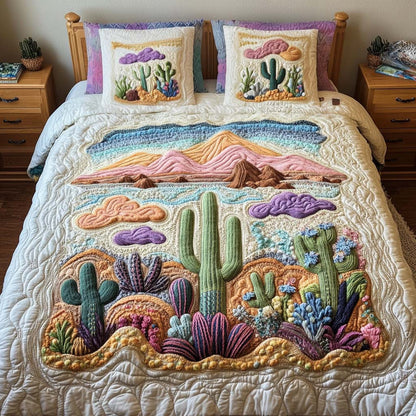 Wild Nature 3-Piece Quilted Bedding Set NCU0NT2059