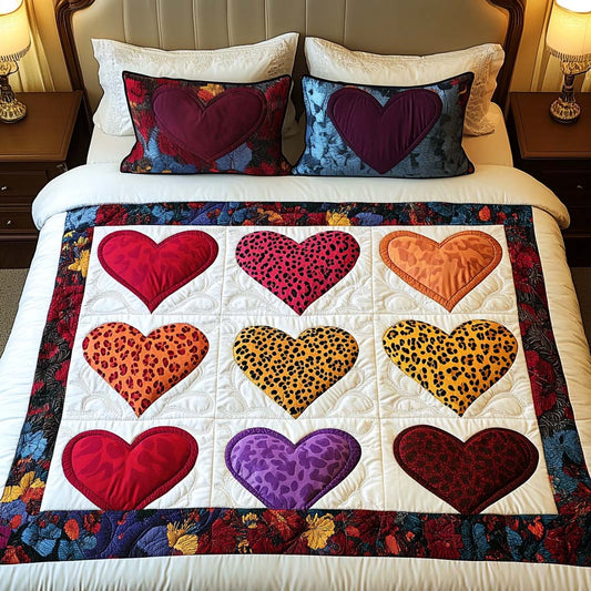 Wild Passion 3-Piece Quilted Bedding Set NCU0NT2458