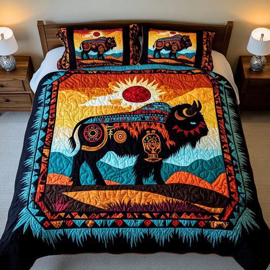 Wild Pastures 3-Piece Quilted Bedding Set NCU0VH1634