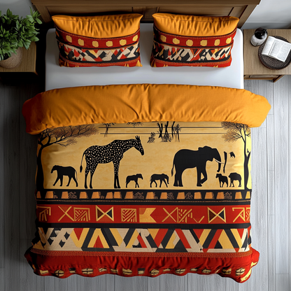Wild Pattern 3-Piece Quilted Bedding Set NCU0DK7756