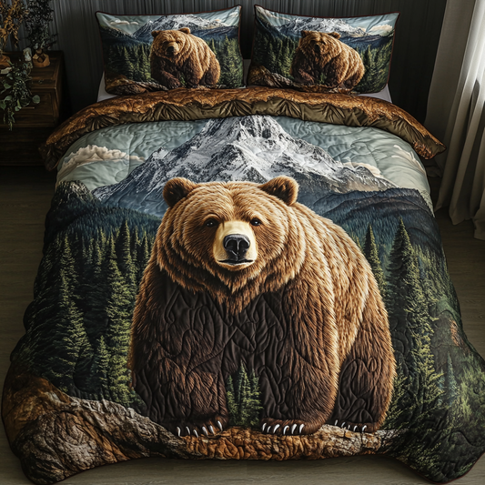 Wild Paws 3-Piece Quilted Bedding Set NCU0DK5387