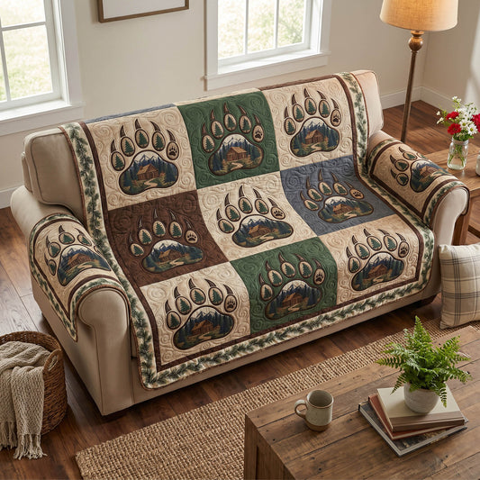 Wild Paws Quilted Sofa Cover NCU0TD2799