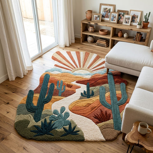 Wild Petal Custom Shape Area Rug NCU0DK12305