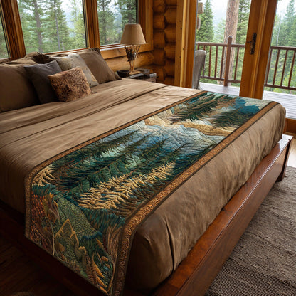 Wild Pine Quilted Bed Runner NCU0DV6986