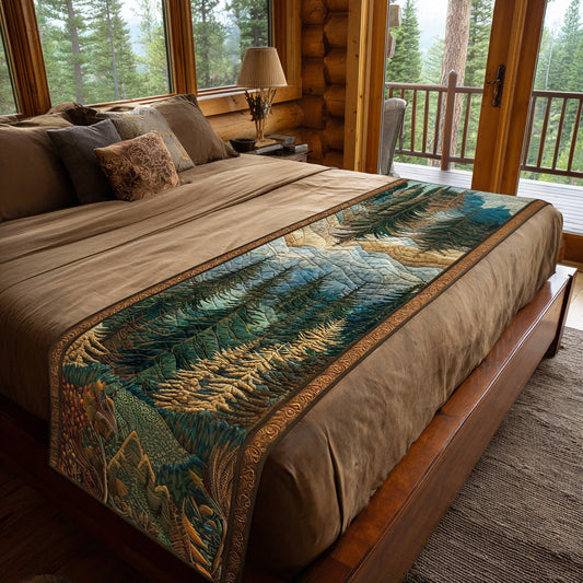 Wild Pine Quilted Bed Runner NCU0DV6986