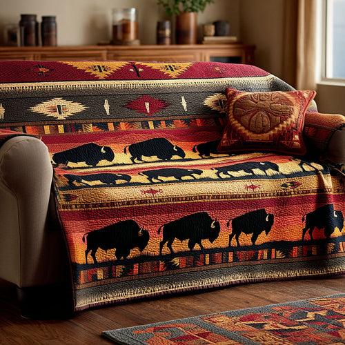 Wild Range Quilted Sofa Cover NCU0NT11951