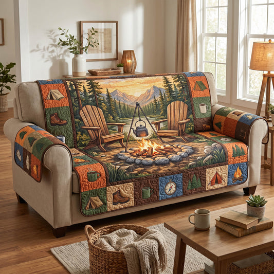 Wild Retreat Quilted Sofa Cover NCU0TD2689