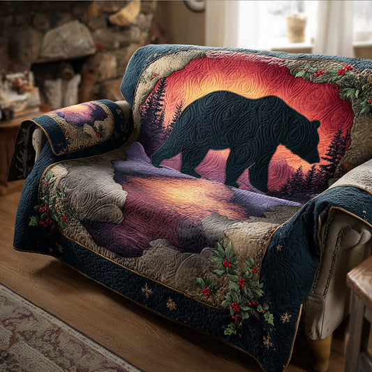 Wild Ridge Bear Quilted Sofa Cover NCU0TD1617