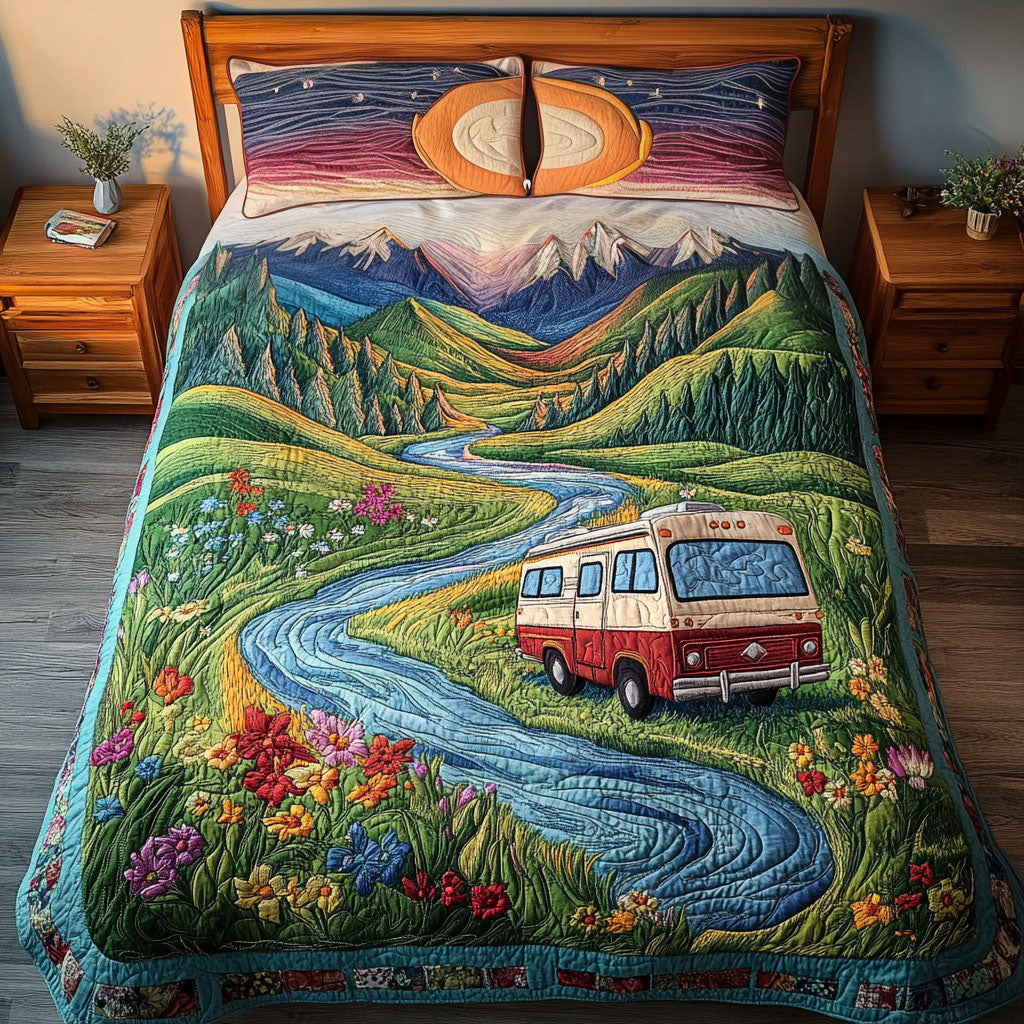 Wild Roadster 3-Piece Quilted Bedding Set NCU0PT6098