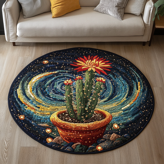 Wild Roots Quilted Round Mat NCU0DK6906