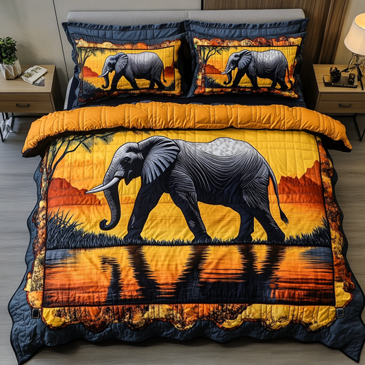 Wild Serenade 3-Piece Quilted Bedding Set NCU0DK6266