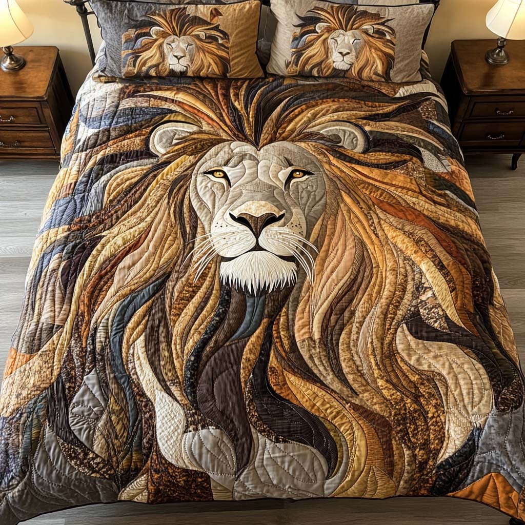 Wild Serenity 3-Piece Quilted Bedding Set NCU0NT2417