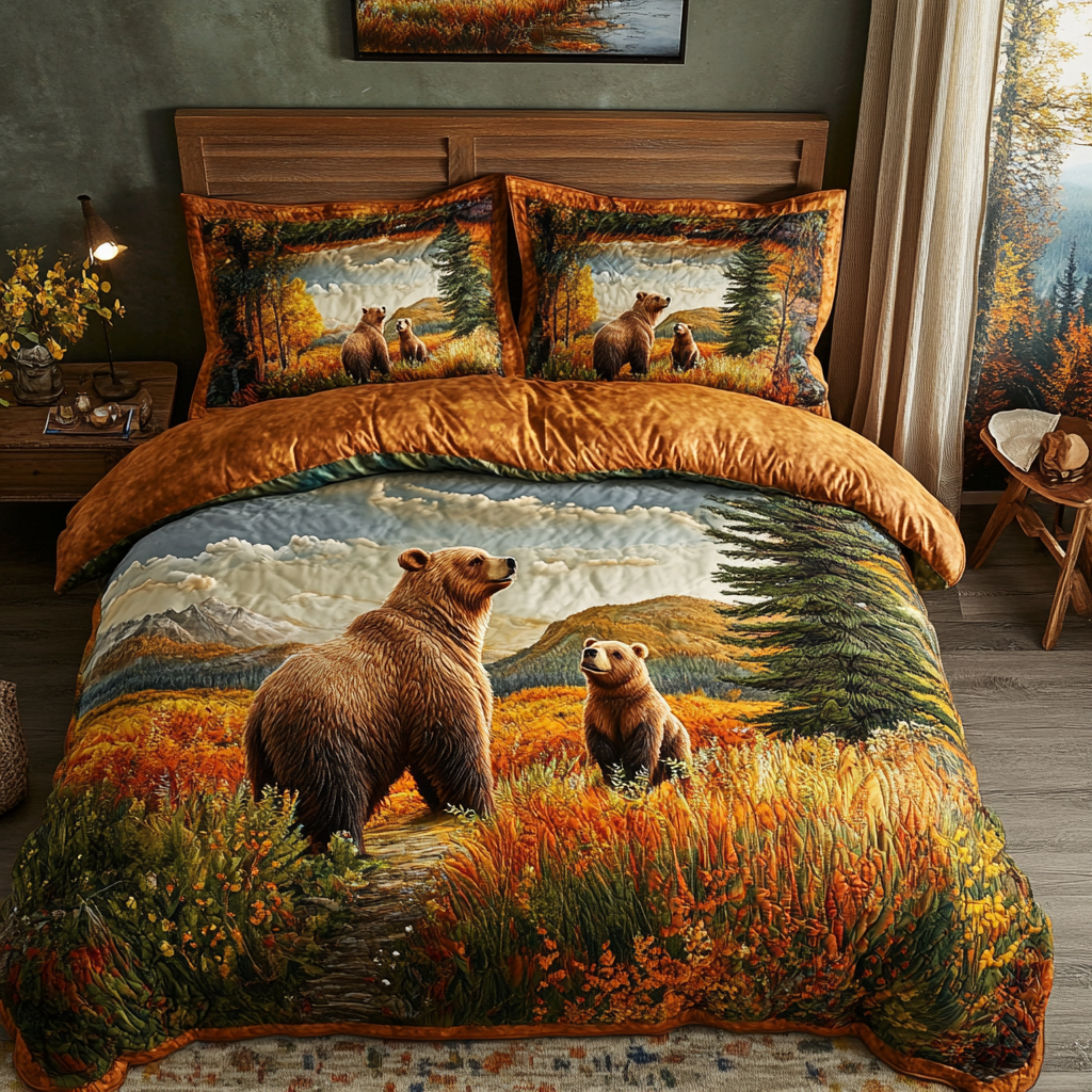 Wild Serenity 3-Piece Quilted Bedding Set NCU0VH2720